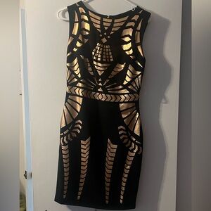 Marciano gold and black dress